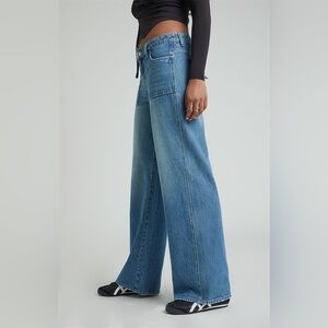 PacSun Casey Low-Rise Cargo Blue Jeans size 29